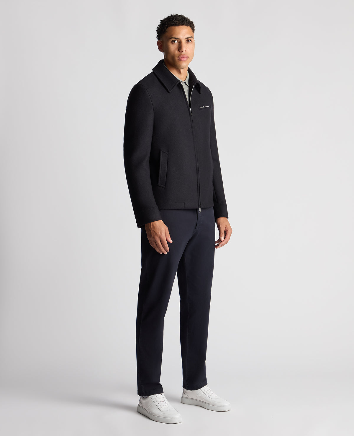ID24732-Remus Navy Casual Jacket