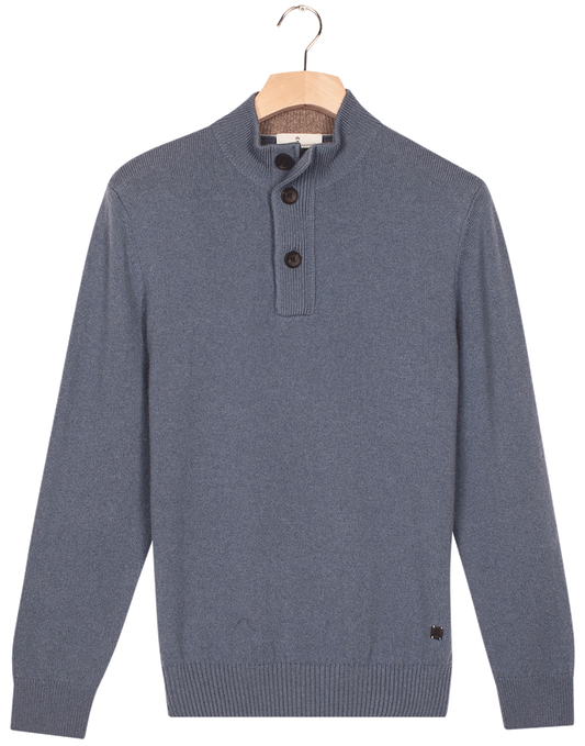 ID25598-Thomas Maine Airforce Three Button Knitwear