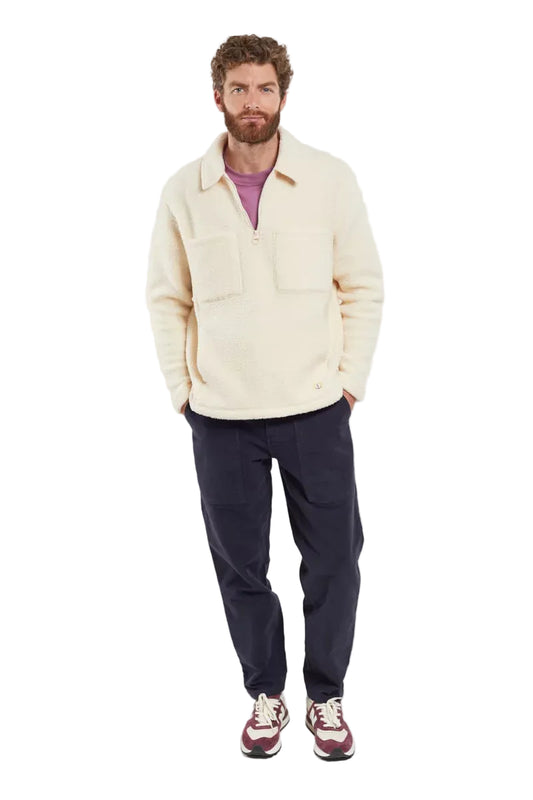ID80025-Armor Lux Navy Moleskin Fisherman's Trousers