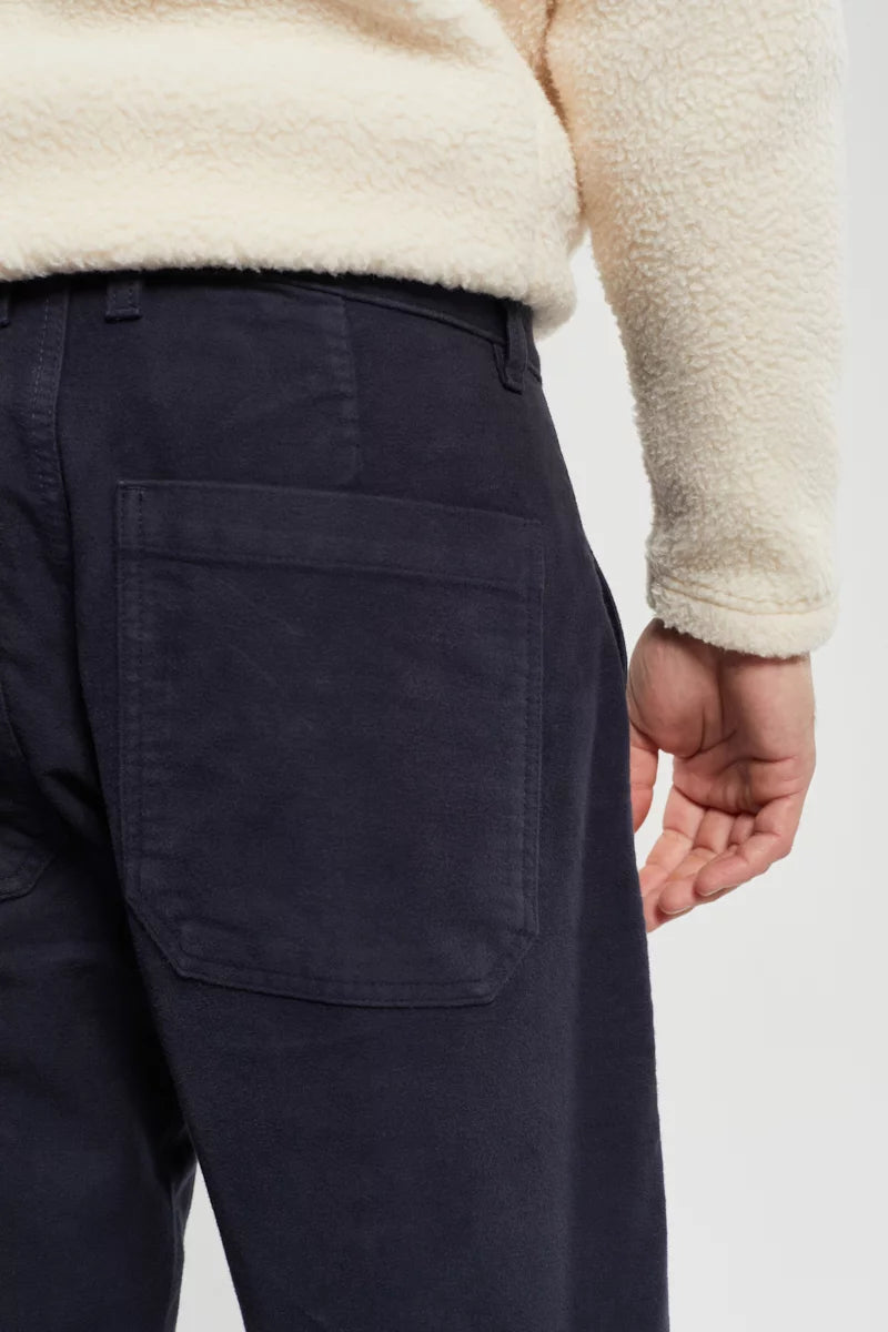 ID80025-Armor Lux Navy Moleskin Fisherman's Trousers