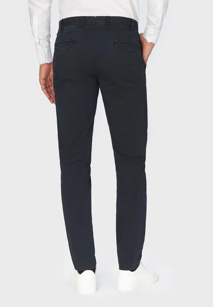 ID24782-Hiltl Navy Tavi Washed Cotton Trouser
