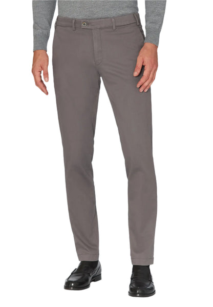 ID24786-Hiltl- Grey Tricotine Cotton Trouser