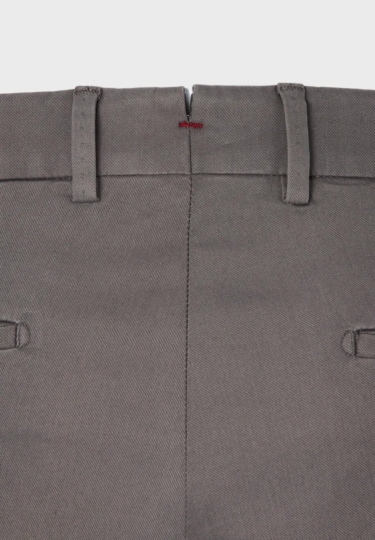 ID24786-Hiltl- Grey Tricotine Cotton Trouser