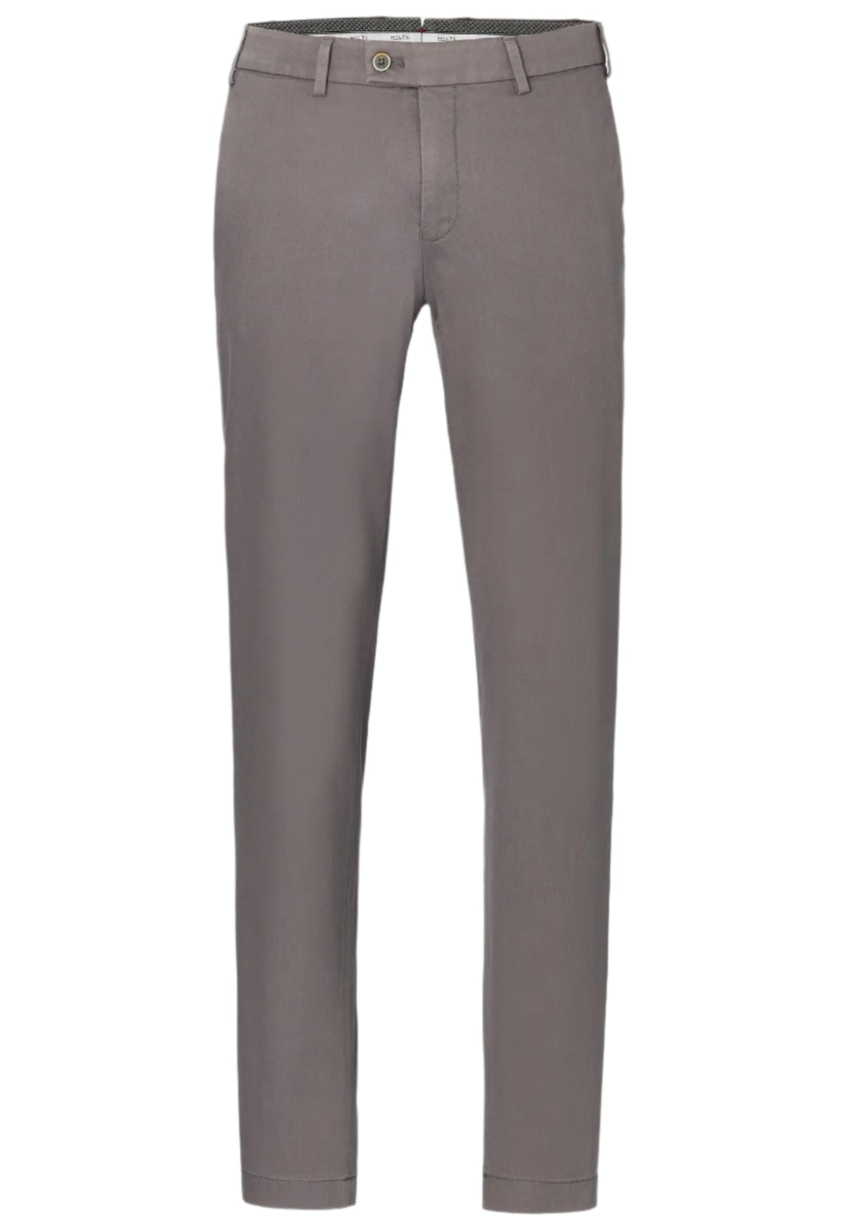 ID24786-Hiltl- Grey Tricotine Cotton Trouser