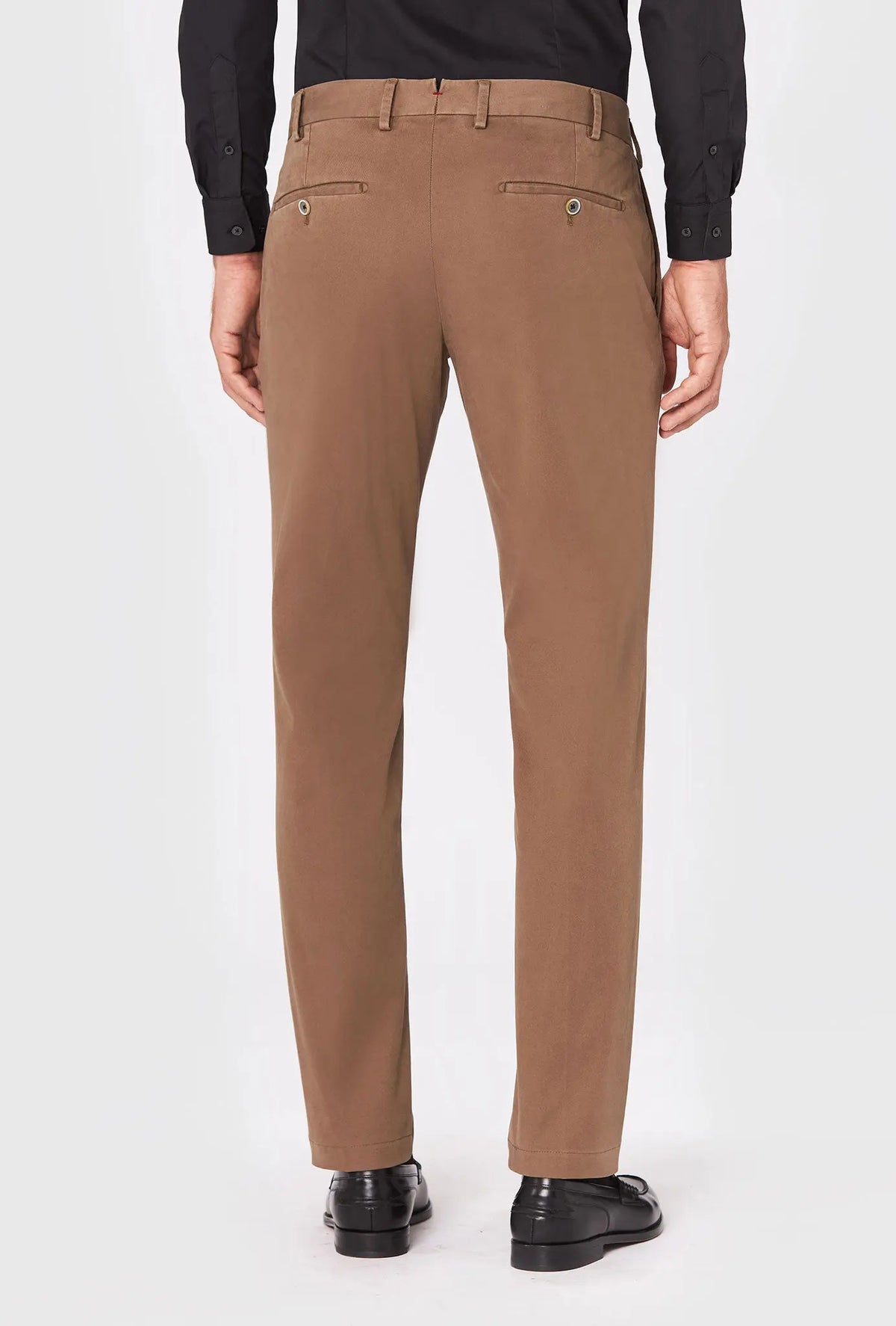 ID24784-Hiltl Coffee Tilo1 Cotton Trouser