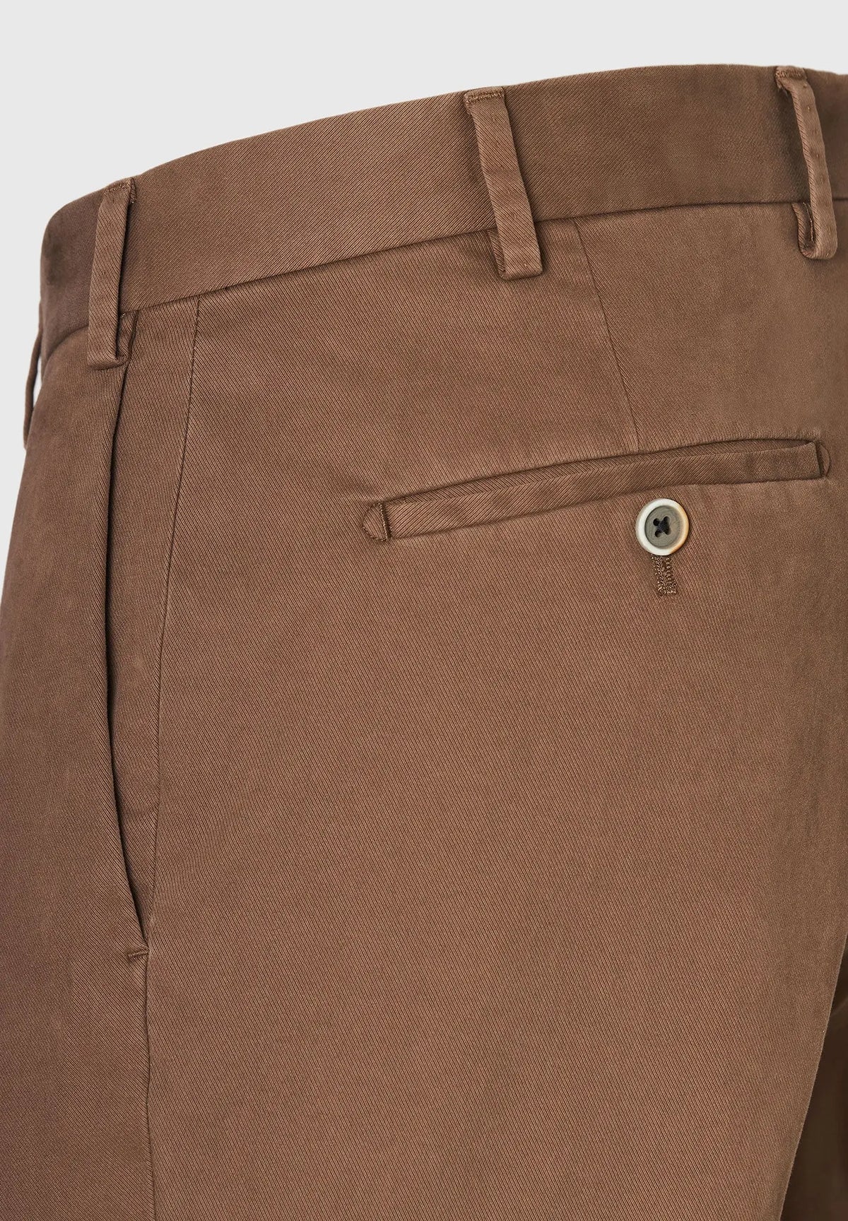 ID24784-Hiltl Coffee Tilo1 Cotton Trouser