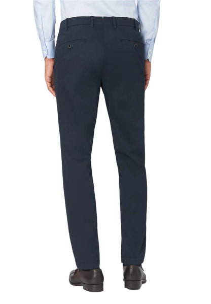ID24785-Hiltl- Navy Tricotine Cotton Trouser