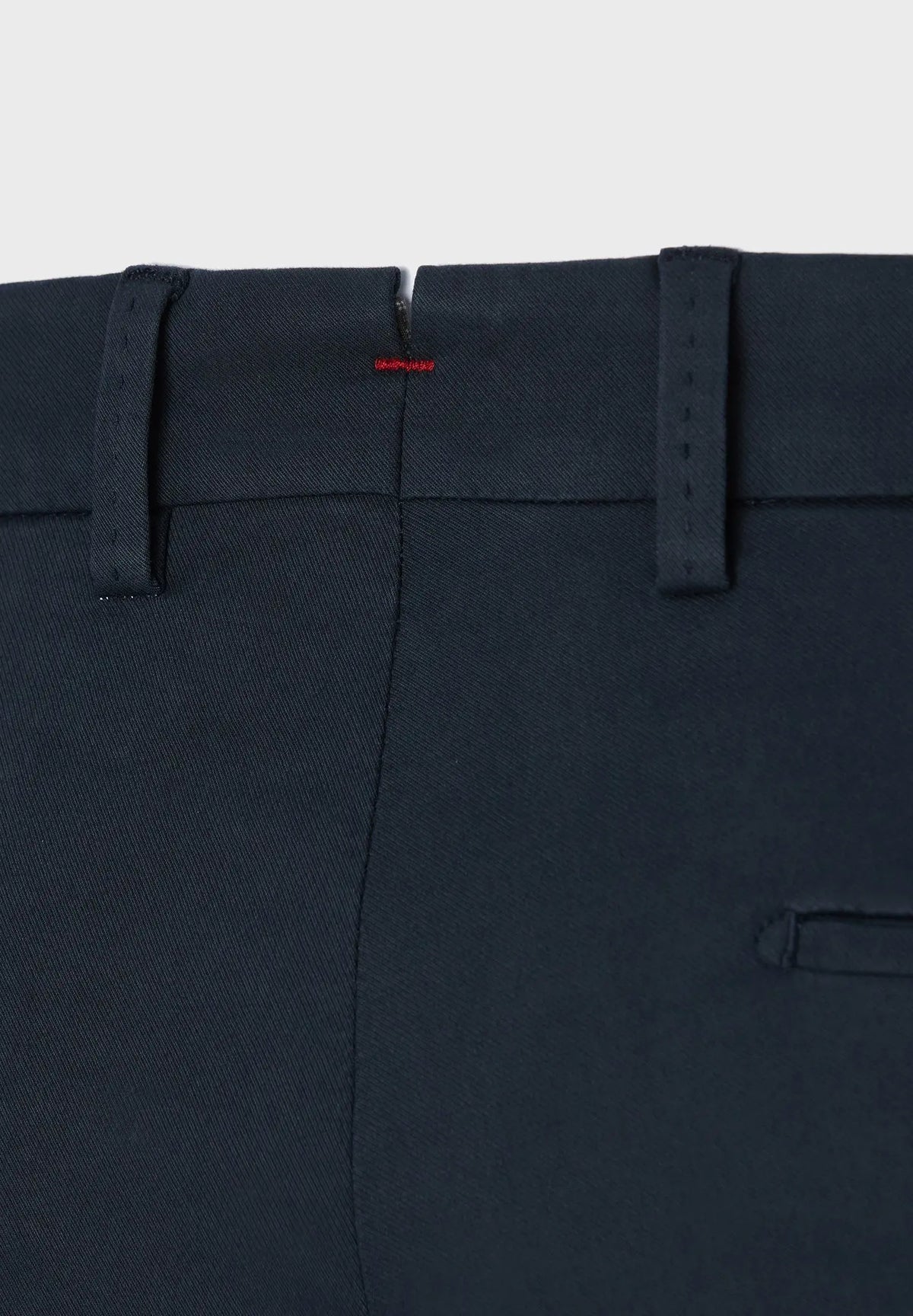 ID24785-Hiltl- Navy Tricotine Cotton Trouser