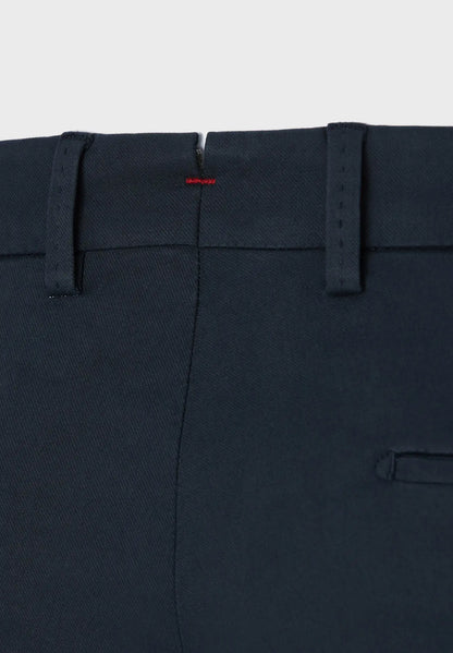 ID24785-Hiltl- Navy Tricotine Cotton Trouser