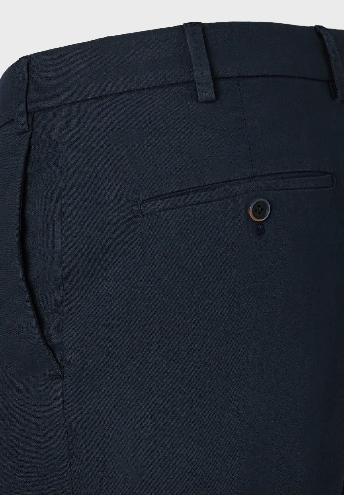 ID24785-Hiltl- Navy Tricotine Cotton Trouser