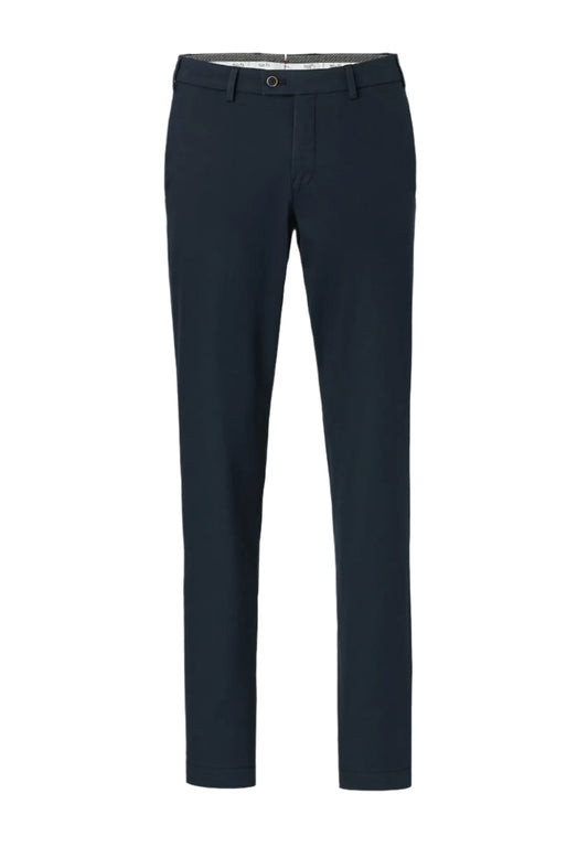 ID24785-Hiltl- Navy Tricotine Cotton Trouser