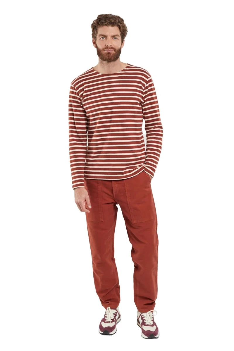 ID80026-Armor Lux Paprika Moleskin Fisherman's Trousers