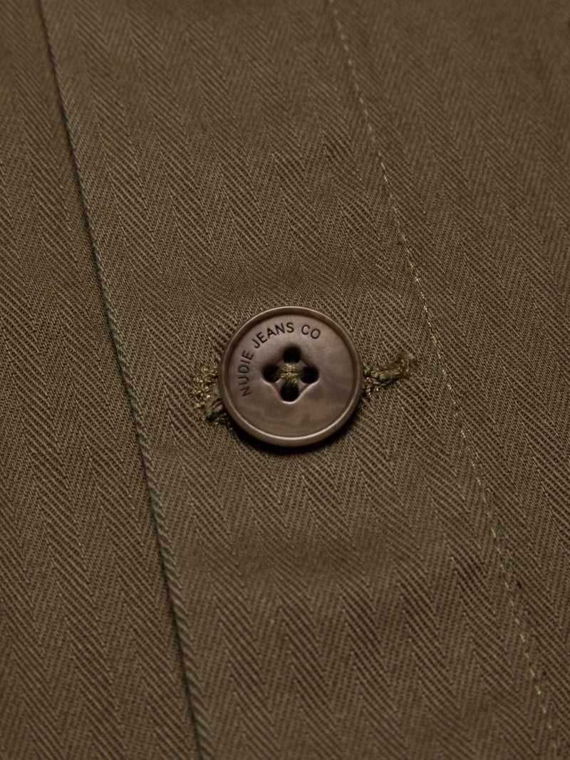 ID24561 Nudie Olive Buddy Chore Jacket