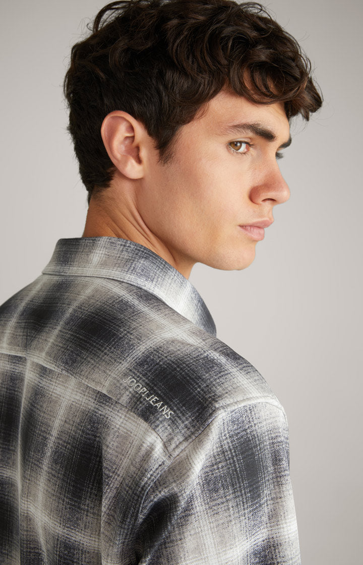 ID80312-Joop Hanson Grey Check Shirt