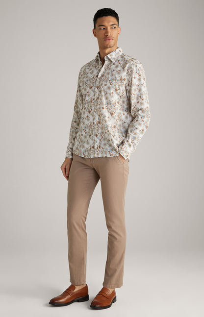 ID24154-Joop Dark Beige Matthew Cotton Trouser