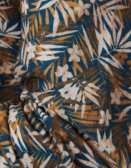 ID24127-Xacus Leaf Print Shirt