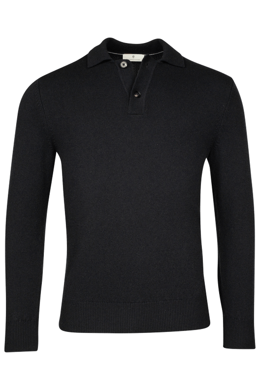 ID24914-Thomas Maine Navy Lambswool Polo