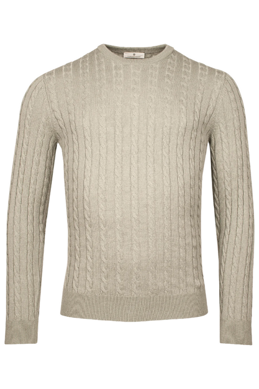 ID24919-Thomas Maine Green Cable Knitwear
