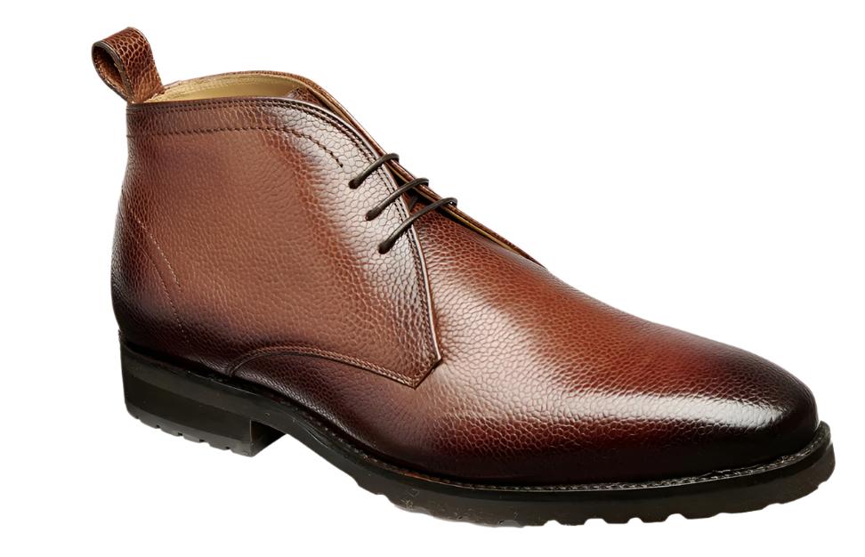 ID25015-Barker Melksham Boot Cherry Grain