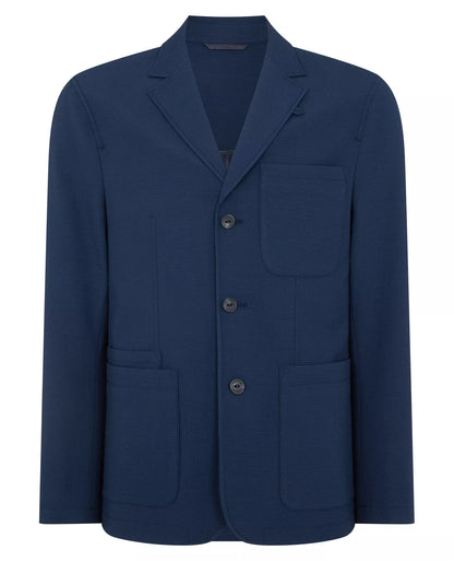 ID25199-Remus Navy Seersucker Soft Blazer