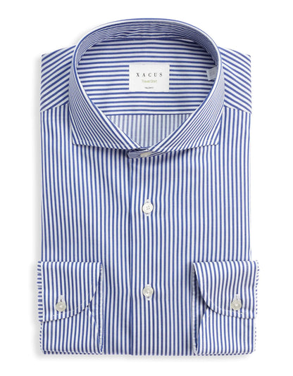 ID25247-Xacus Navy Stripe Travel Shirt