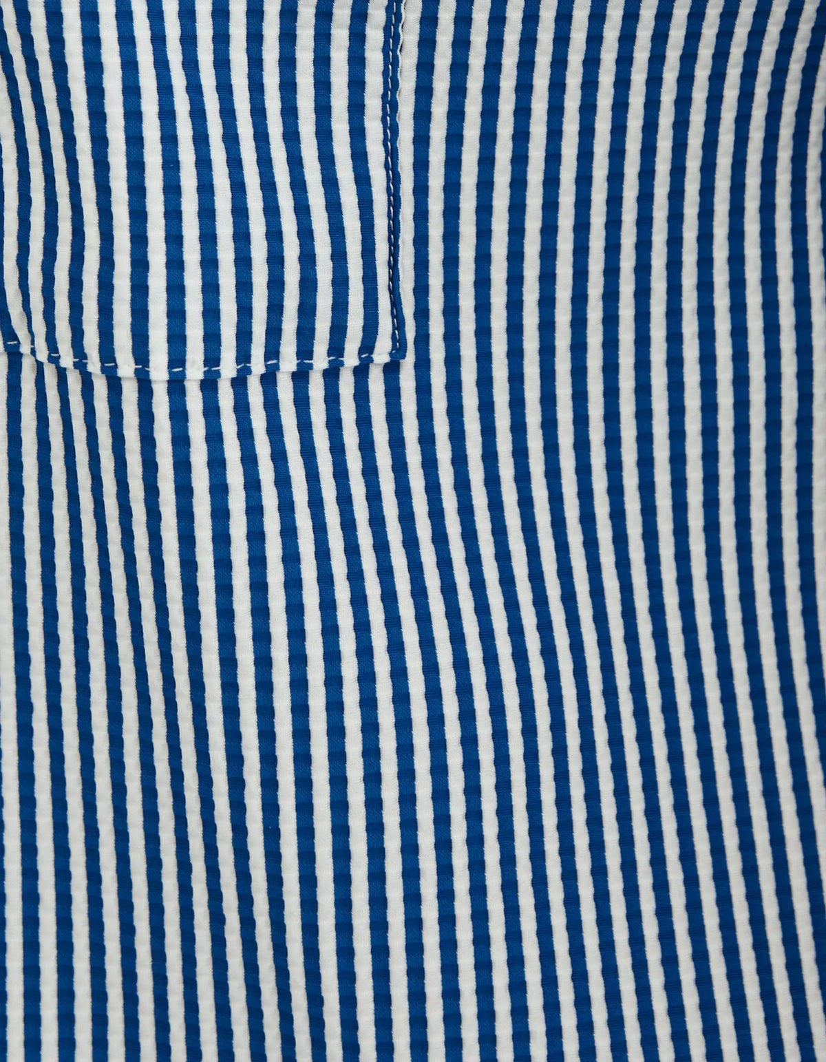 ID25262-Xacus S/S Blue Stripe Seersucker Shirt