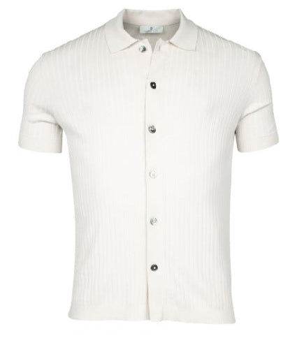 ID25339-Thomas Maine Beige Rib full Button