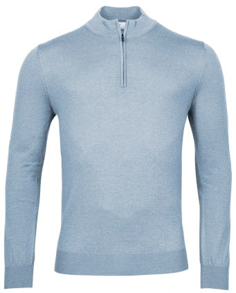 ID25346-Thomas Maine Sky Quarter Zip Knit