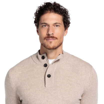 ID25599-Thomas Maine Ecru Three Button Knitwear