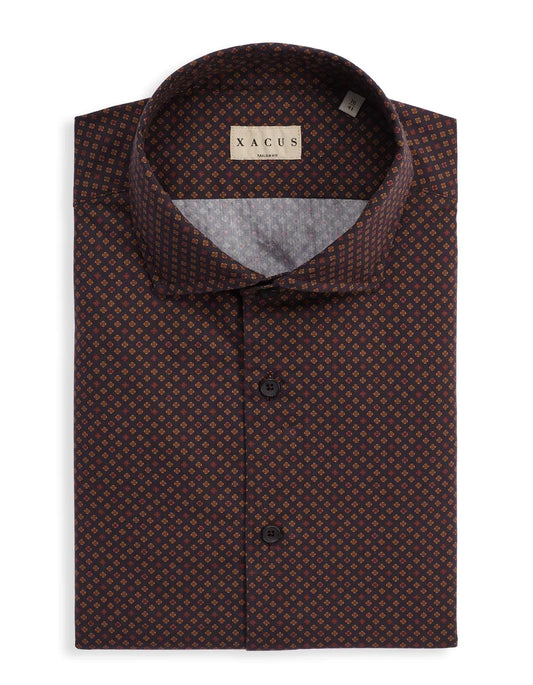 ID80387-Xacus Navy Wine Micro Print