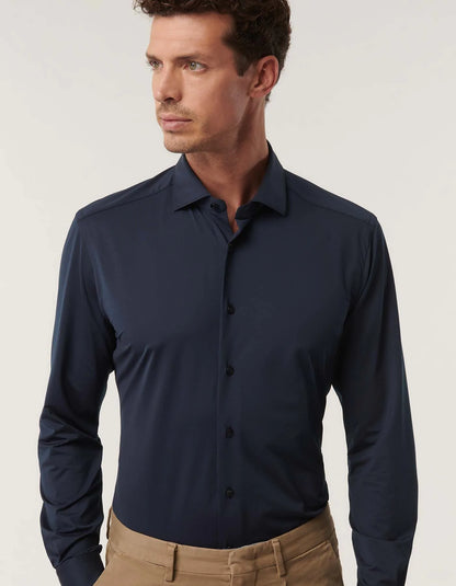 ID24119-Xacus Navy Active Shirt