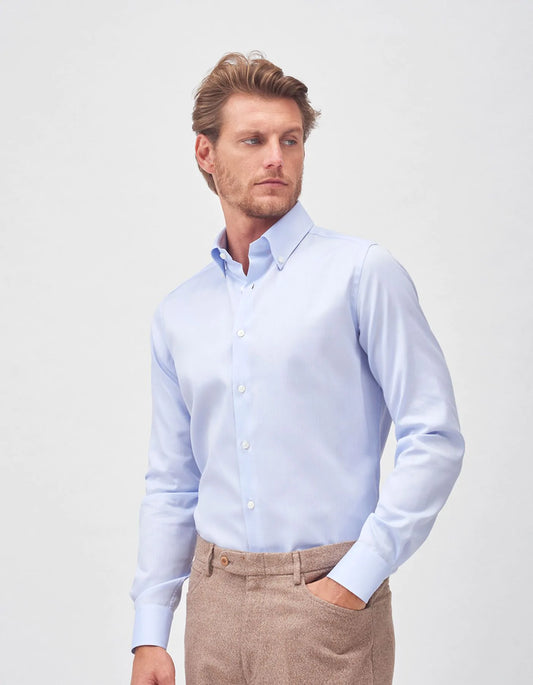 ID80399-Xacus Sky Button Down Oxford