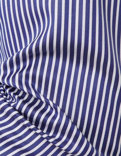ID80403-Xacus Navy Stripe Button Down Shirt