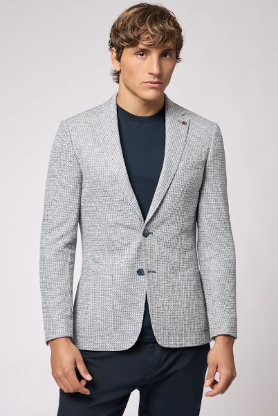 ID25393-Roy Robson Blue Check Blazer