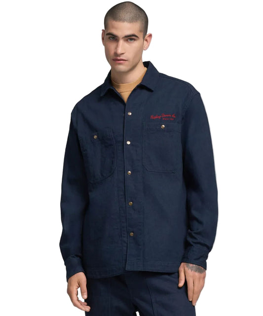 ID25829-Replay Indigo Denim Overshirt