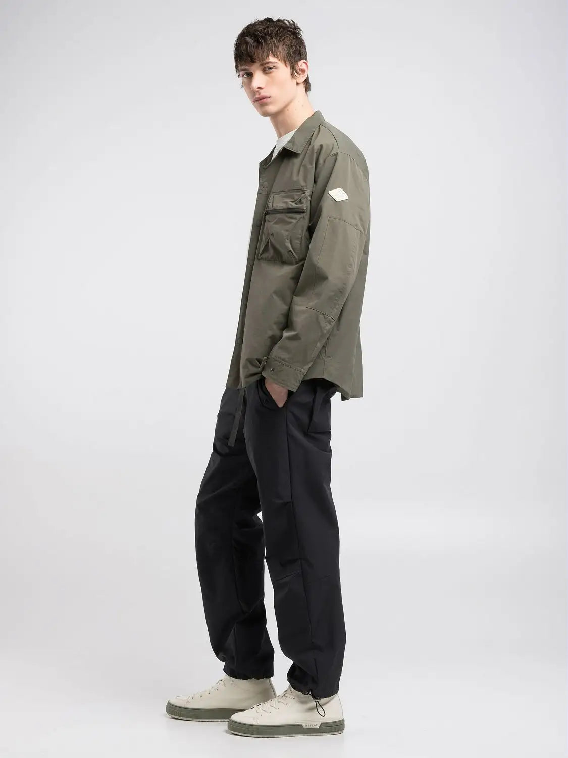 ID25073-Replay Olive Jacket
