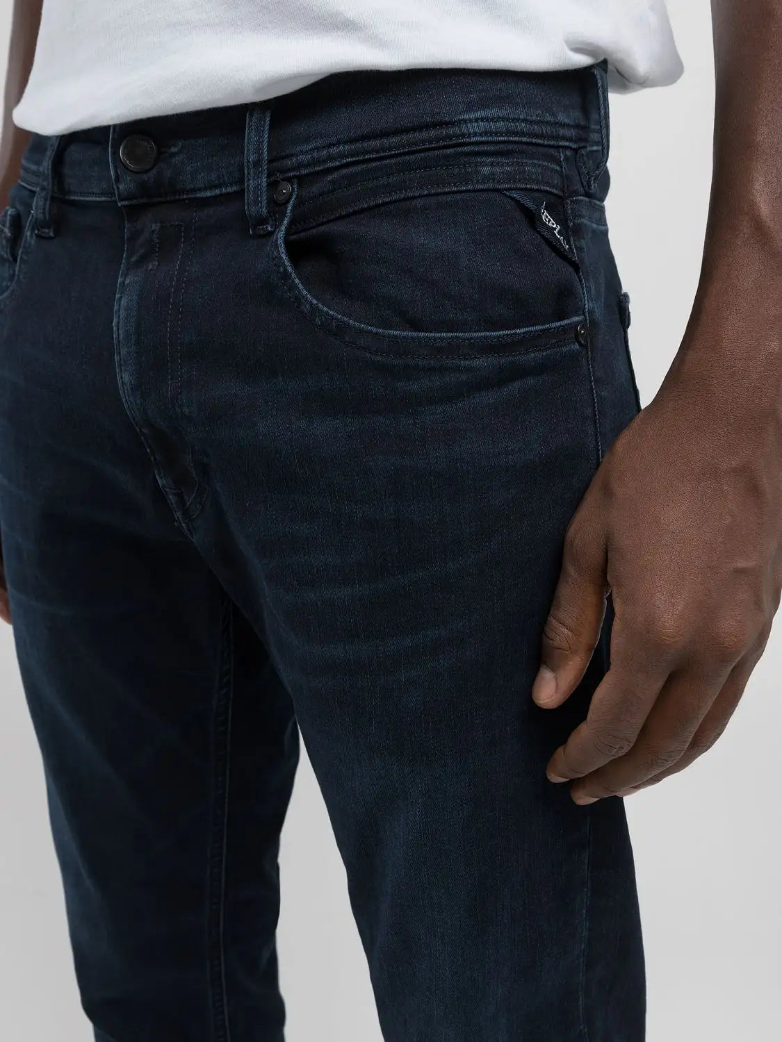 ID25075-Replay Washed Navy Grover Jean