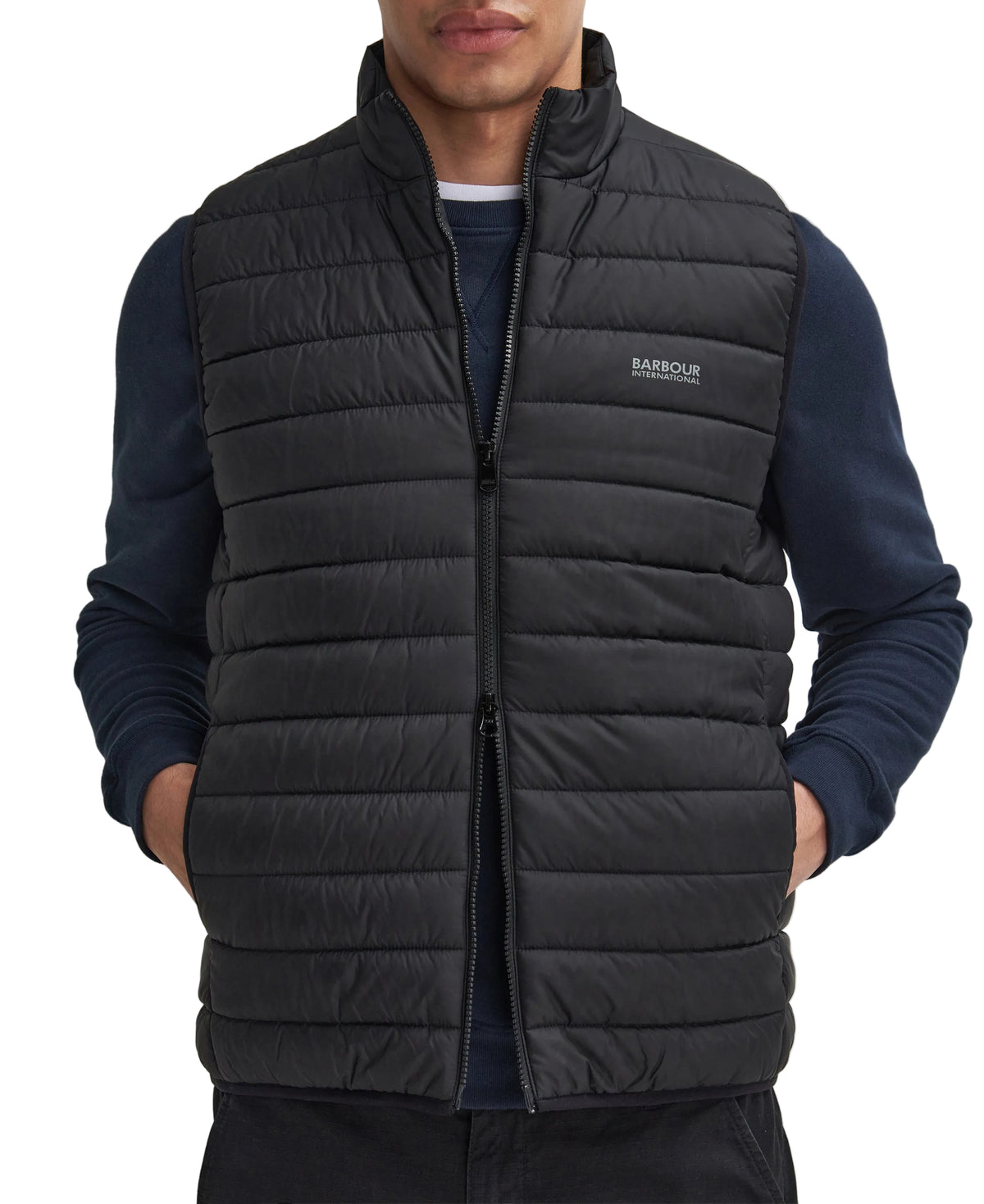ID24639-Barbour Black Ledley Gilet