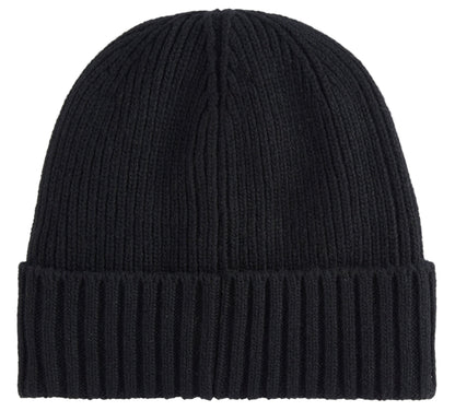 ID25697-Barbour Black Carlton Beanie