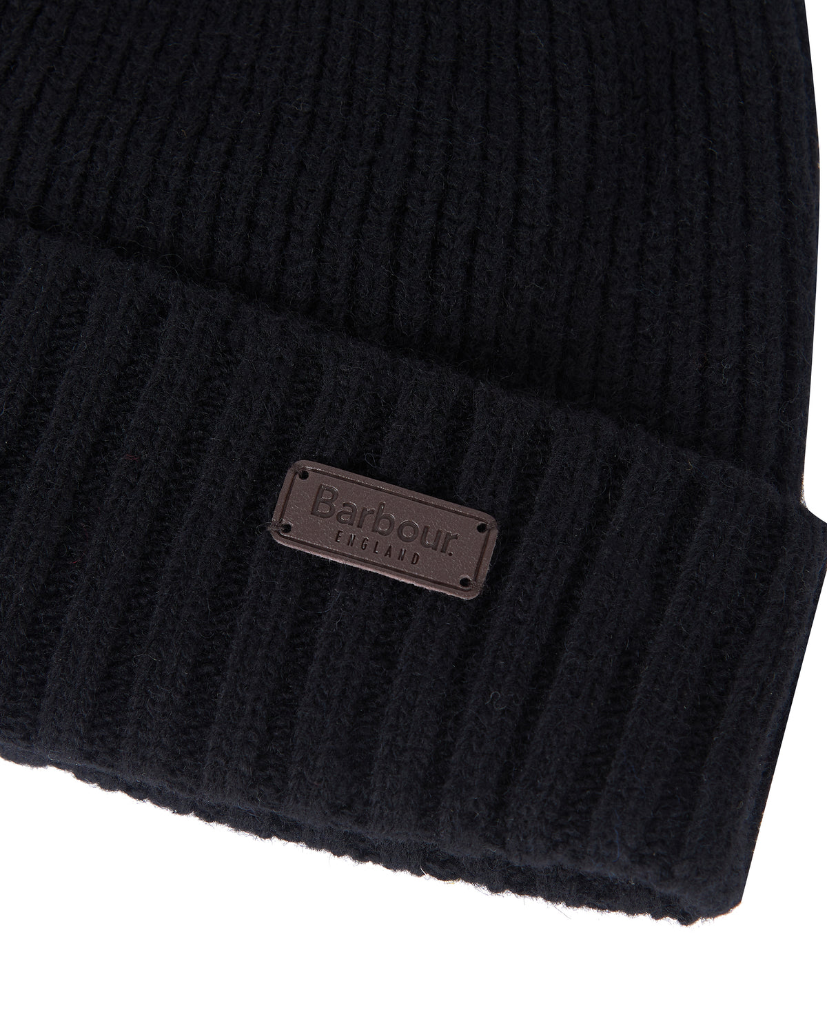 ID25697-Barbour Black Carlton Beanie