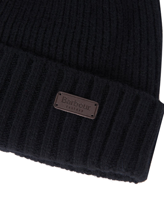 ID25697-Barbour Black Carlton Beanie