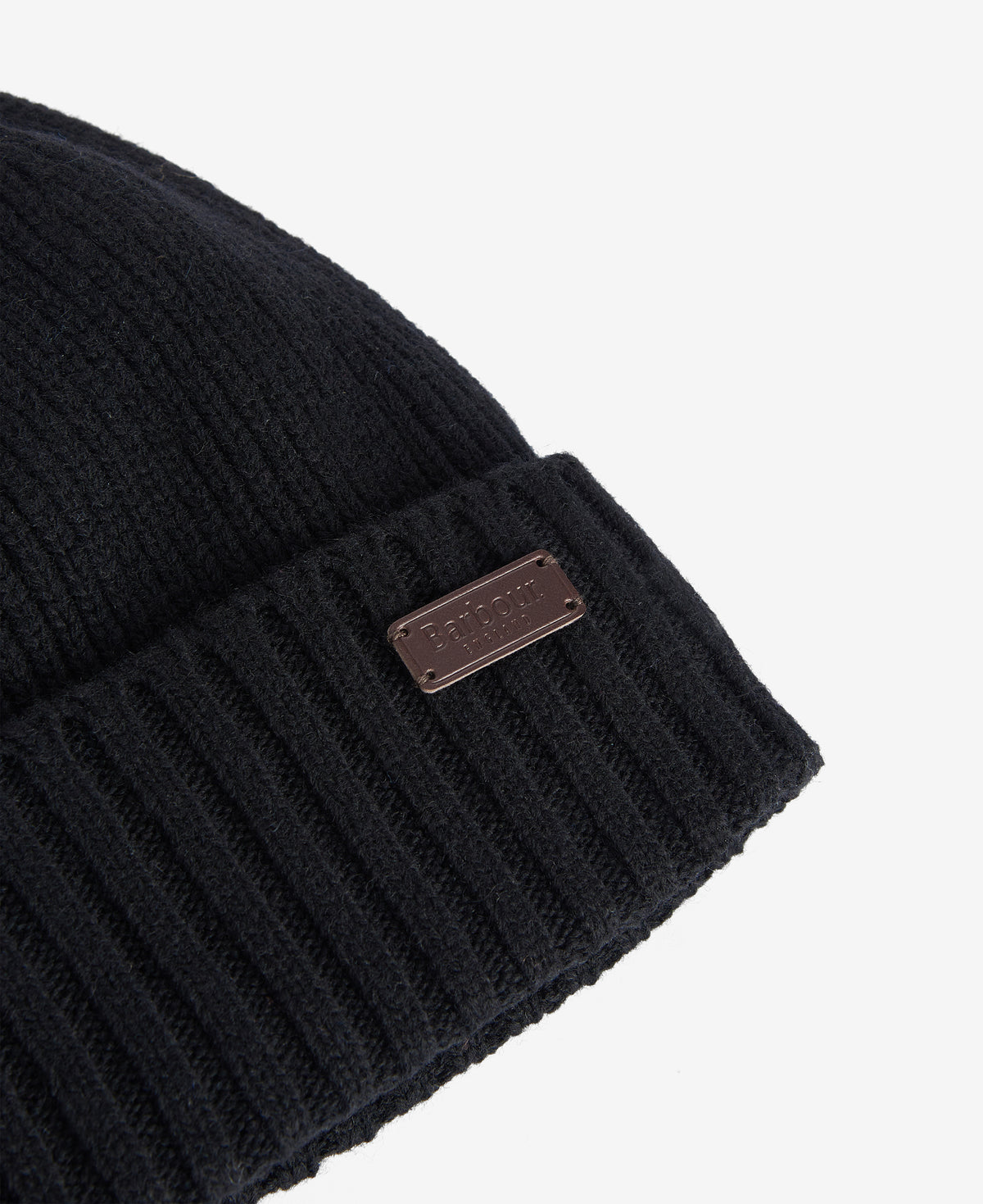 ID25697-Barbour Black Carlton Beanie