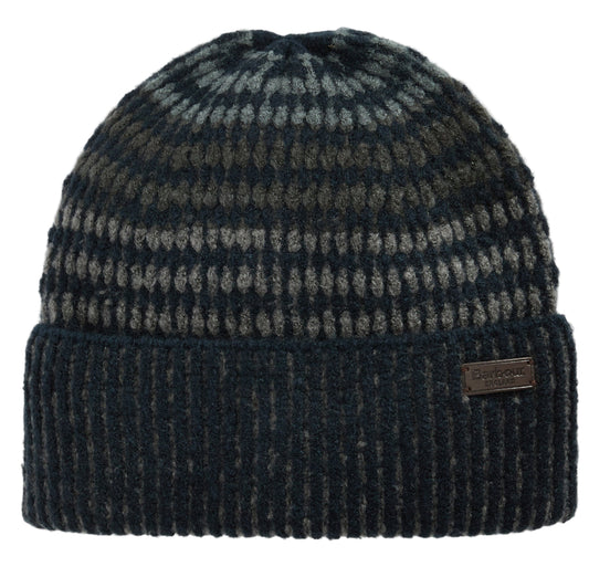 ID25693-Barbour Navy Harray Beanie