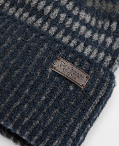 ID25693-Barbour Navy Harray Beanie