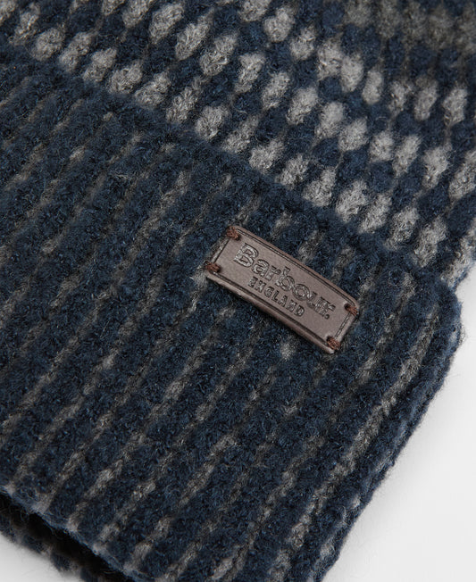 ID25693-Barbour Navy Harray Beanie