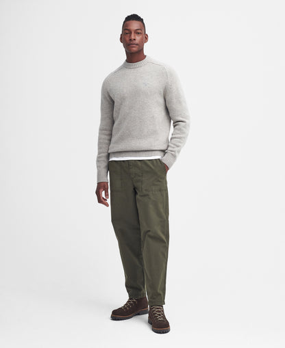 ID24622-Barbour Grey Grangetown Knitwear
