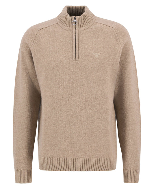 ID25616-Barbour Stone Quarter Zip Grangetown Knitwear
