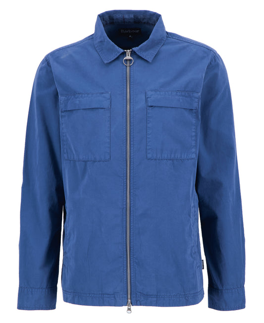ID25105-Barbour Blue Glendale Overshirt