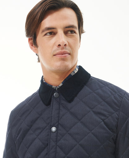 ID24651-Barbour Navy Liddesdale Check Quilt
