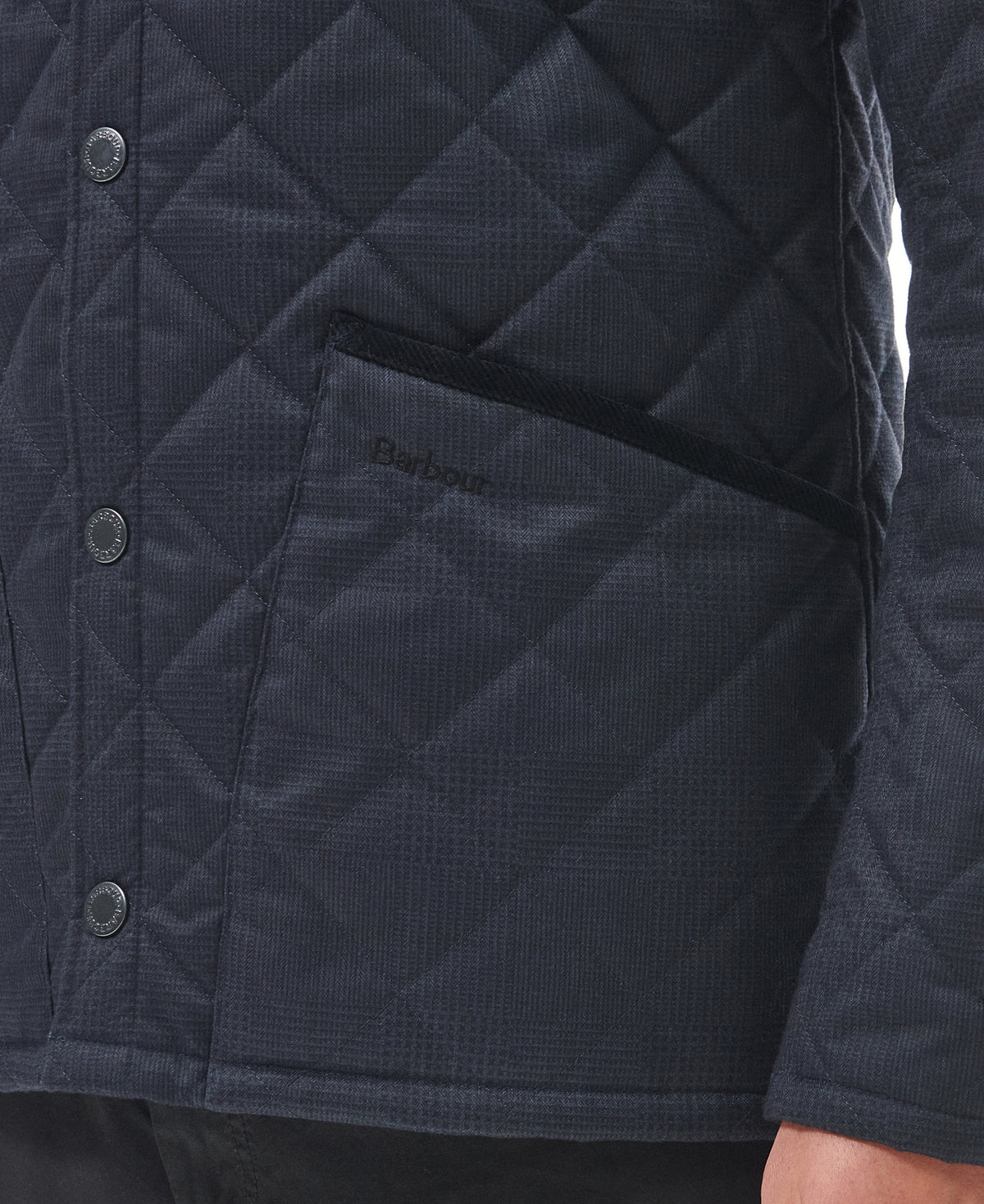 ID24651-Barbour Navy Liddesdale Check Quilt